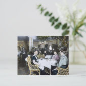 RMS Titanic 1. Klasse Passagiere genießen Luxus Postkarte (Stehend Vorderseite)