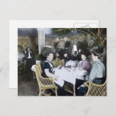RMS Titanic 1. Klasse Passagiere genießen Luxus Postkarte (Vorne/Hinten)