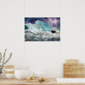 RMS Titanic and Iceberg Painting Poster (Küche)