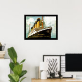 RMS Titanic Archival zum 100-jährigen Jubiläum Poster (Heimbüro)