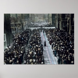 RMS Titanic Beerdigung und Gedenkdienst 1912 Poster