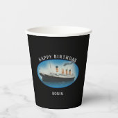 RMS Titanic Black Birthday Paper Cups Pappbecher (Vorderseite)