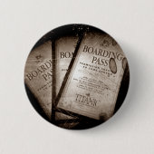 RMS Titanic Boarding Passes Button (Vorderseite)