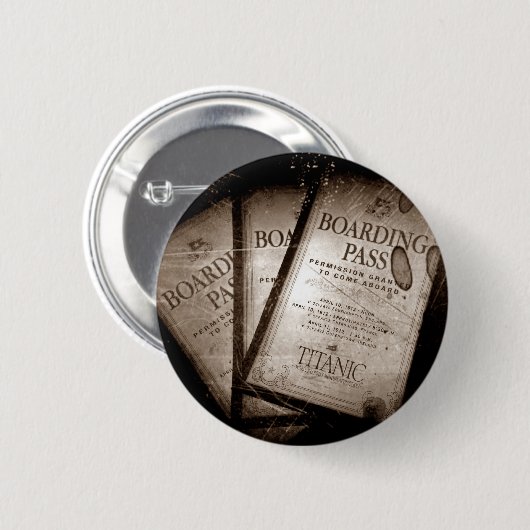 RMS Titanic Boarding Passes Button (Vorne & Hinten)