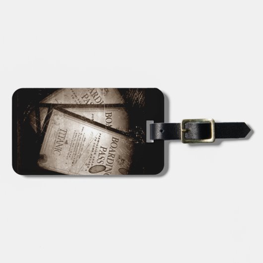 RMS Titanic Boarding Passes Gepäckanhänger (Vorderseite horizontal)