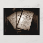 RMS Titanic Boarding Passes Postkarte (Vorderseite)