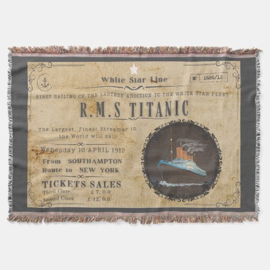 RMS TITANIC BOARDING-WERBUNG DECKE (Vorderseite)