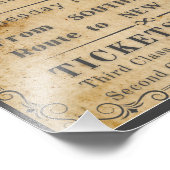 RMS TITANIC BOARDING-WERBUNG FOTODRUCK (Ecke)