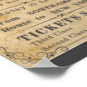 RMS TITANIC BOARDING-WERBUNG POSTER (Ecke)