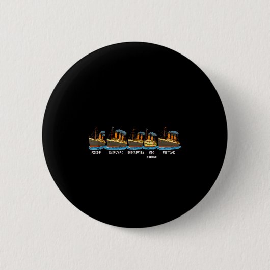 Rms Titanic Britannic Poseidon Carpathia Famous Sh Button (Vorderseite)