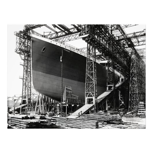 RMS TITANIC Built in Drydock - Belfast 1911 Fotodruck (Vorne)