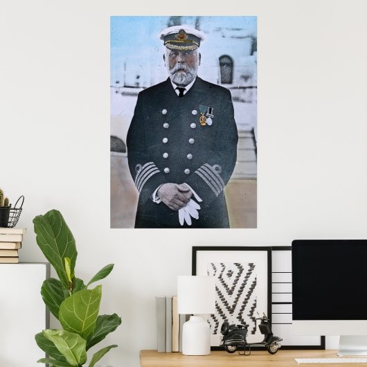 RMS Titanic Captain Edward J. Smith Poster (Heimbüro)