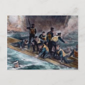 RMS Titanic Crew entkommt Behemoth Sinks Postkarte (Vorderseite)