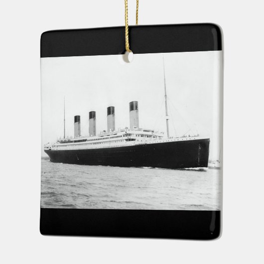 RMS Titanic Fahrgastfährschiff Keramikornament (Links)