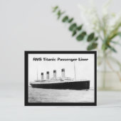 RMS Titanic Fahrgastfährschiff Postkarte (Stehend Vorderseite)