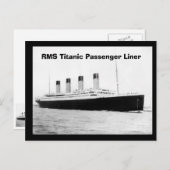 RMS Titanic Fahrgastfährschiff Postkarte (Vorne/Hinten)