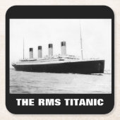 RMS Titanic Fahrgastfährschiff Rechteckiger Pappuntersetzer (Vorderseite)