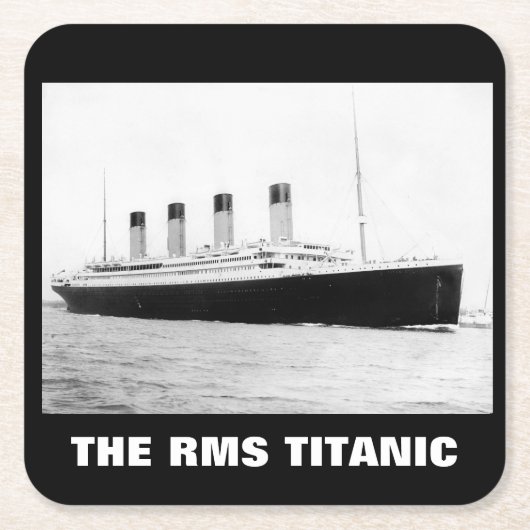 RMS Titanic Fahrgastfährschiff Rechteckiger Pappuntersetzer (Vorderseite)