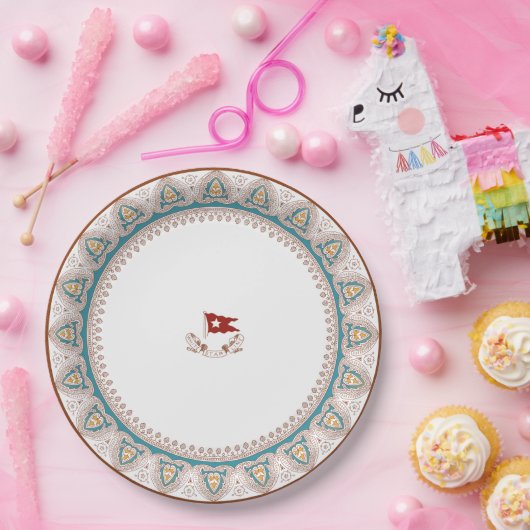 RMS Titanic First Class China Pattern Plate Pappteller (Party)