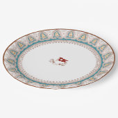 RMS Titanic First Class China Pattern Plate Pappteller (Schrägansicht)