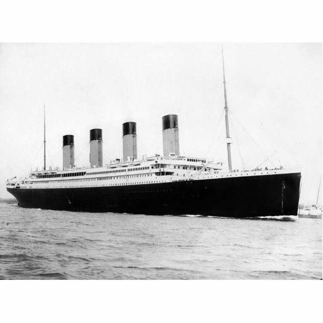 RMS Titanic Freistehende Fotoskulptur (Vorne)