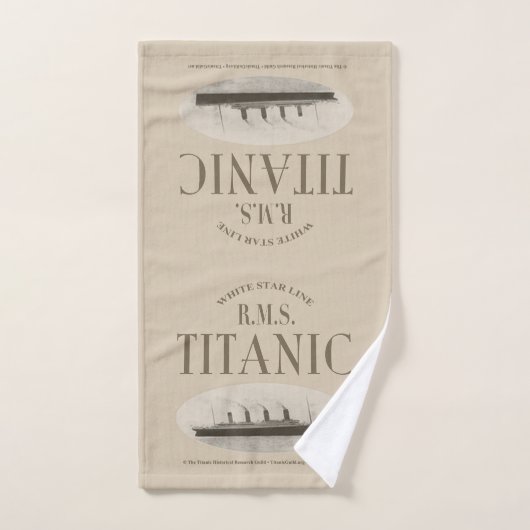 RMS Titanic Ghost Ship Sepia Bad Handtuch Set (Handtuch)