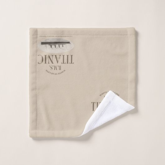 RMS Titanic Ghost Ship Sepia Bad Handtuch Set (Waschlappen)