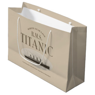 RMS Titanic Ghost Ship Sepia Geschenktasche Große Geschenktüte