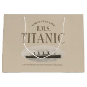 RMS Titanic Ghost Ship Sepia Geschenktasche Große Große Geschenktüte (Vorderseite)