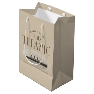 RMS Titanic Ghost Ship Sepia Gift Bag Medium Mittlere Geschenktüte