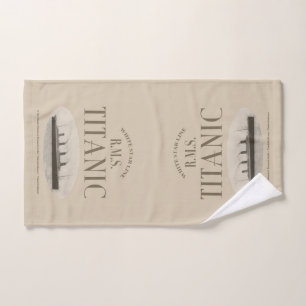 RMS Titanic Ghost Ship Sepia Handtuch