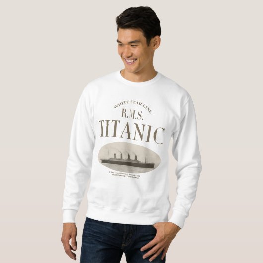 RMS Titanic Ghost Ship Sepia Sweatshirt (Vorne ganz)