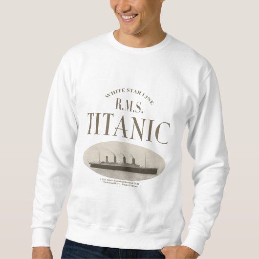RMS Titanic Ghost Ship Sepia Sweatshirt (Vorderseite)