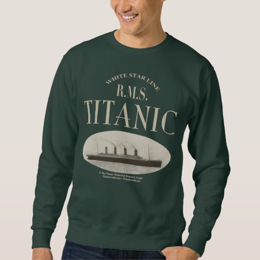 RMS Titanic Ghost Ship Sepia Sweatshirt (Vorderseite)
