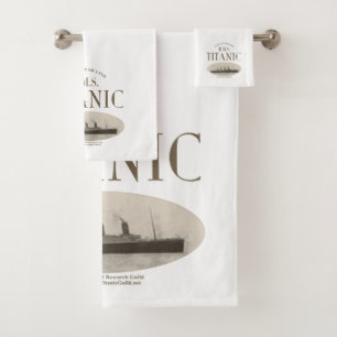 RMS Titanic Ghost Ship Sepia/White Bath Handtuch S Badhandtuch Set