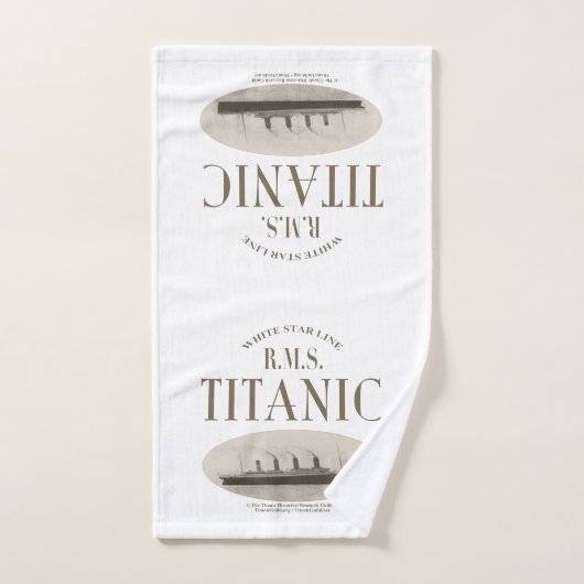 RMS Titanic Ghost Ship Sepia/White Handtuch (Handtuch)