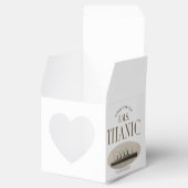 RMS Titanic Ghost Ship Sepia White Heart Favor Box Geschenkschachtel (Geöffnet)