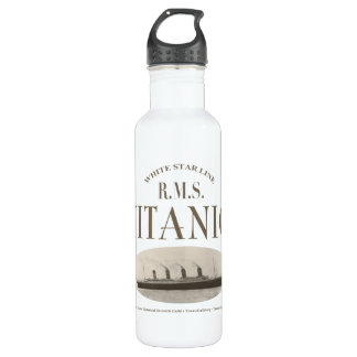 RMS Titanic Ghost Ship Sepia/White Water Flasche Edelstahlflasche