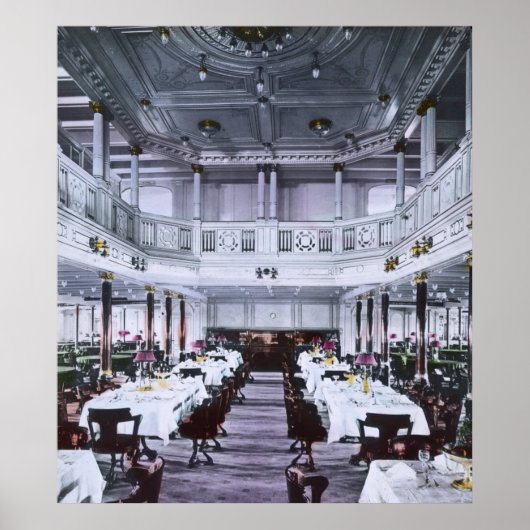 RMS Titanic Grand Dining Room Luxus Poster (Vorne)