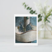 RMS Titanic Iceberg Ahead! Vintag Magic Lantern Postkarte (Stehend Vorderseite)