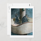 RMS Titanic Iceberg Ahead! Vintag Magic Lantern Postkarte (Vorne/Hinten)