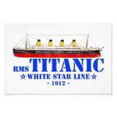 RMS Titanic Illustration - White Star Line 1912 Fotodruck (Vorne)