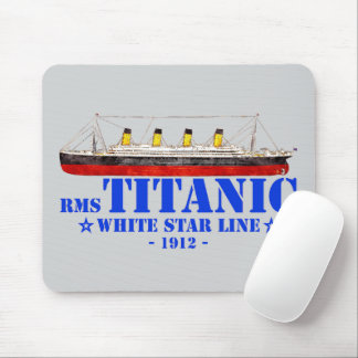 RMS Titanic Illustration - White Star Line 1912 Mousepad