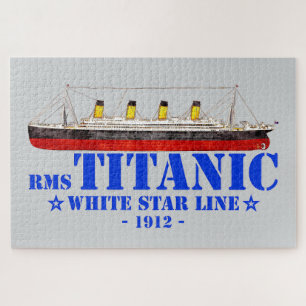 RMS Titanic Illustration - White Star Line 1912 Puzzle