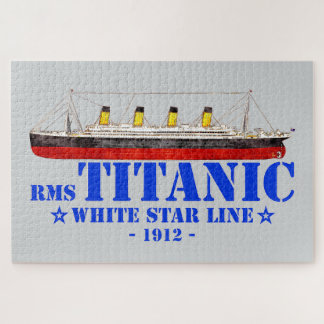 RMS Titanic Illustration - White Star Line 1912 Puzzle