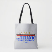 RMS Titanic Illustration - White Star Line 1912 Tasche (Vorderseite)