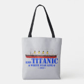 RMS Titanic Illustration - White Star Line 1912 Tasche (Rückseite)