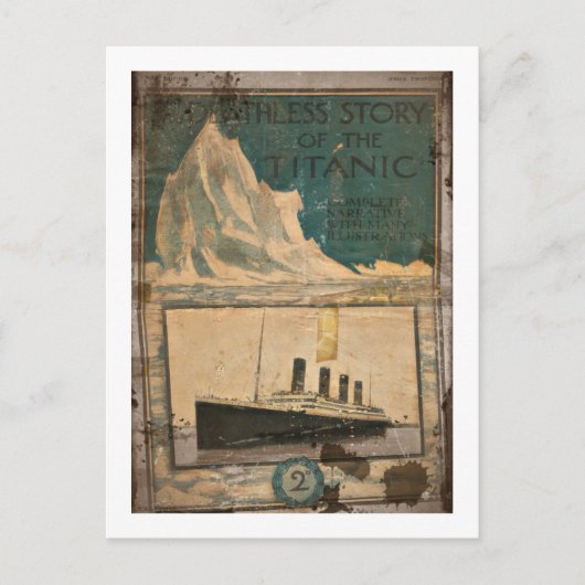 RMS Titanic Illustriert Narrative Postkarte (Vorderseite)