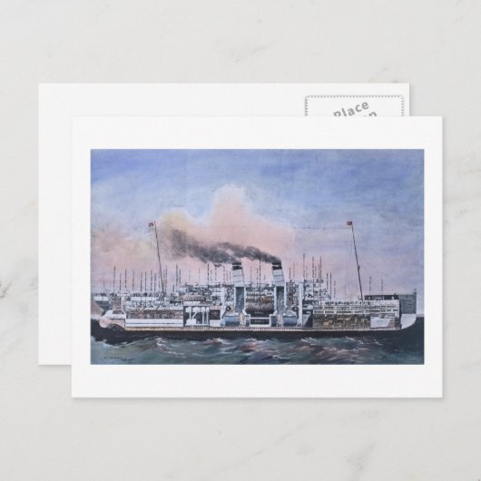 RMS Titanic Internal Illustration Vintag Postkarte (Vorne/Hinten)