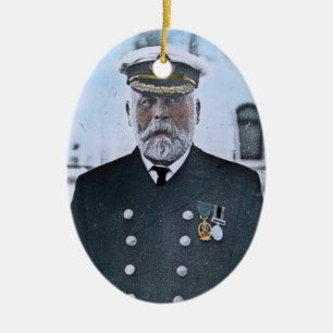RMS-Titanic-Kapitän Edward J. Smith Keramikornament